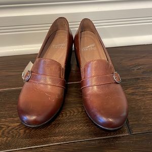 Dansko Leather Slip-on Clogs
